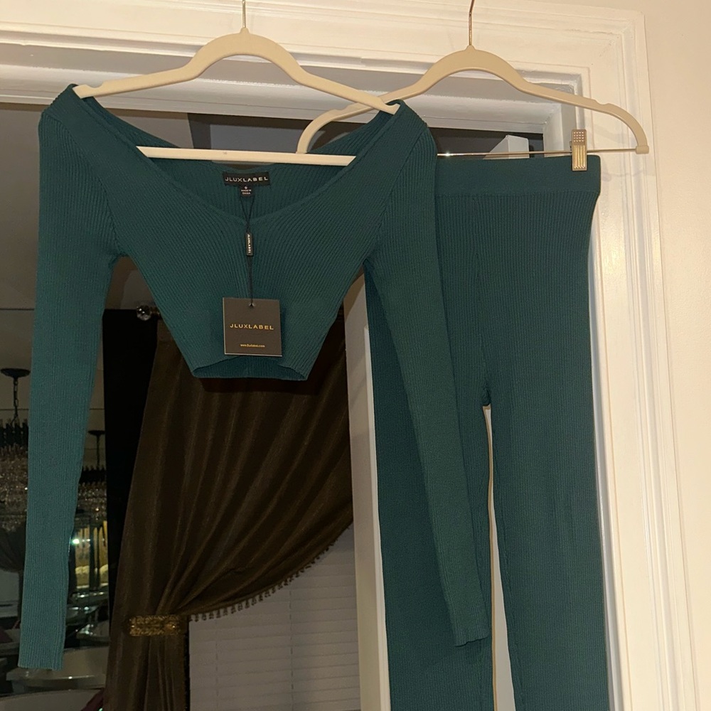 JLUXLABEL Dark Green Two-Piece Set - Picture 3 of 4